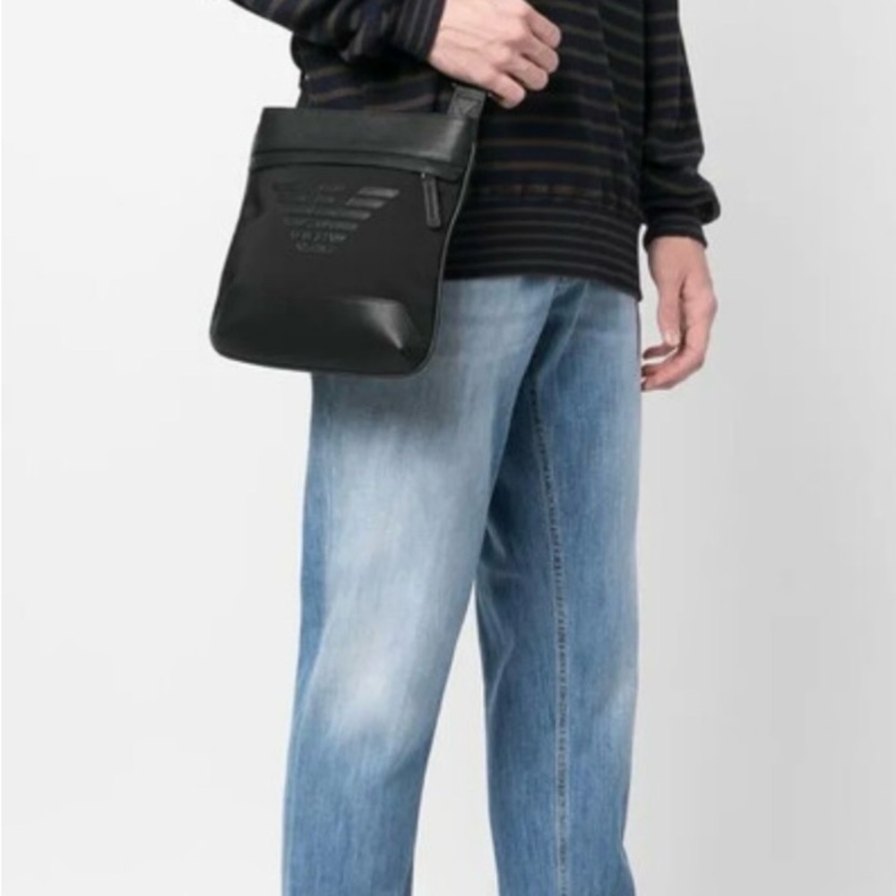Emporio Armani Black Messenger Bag